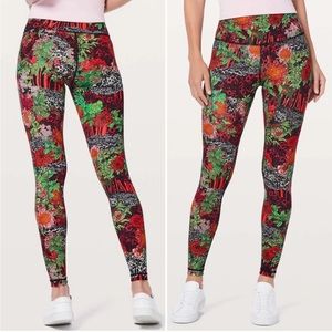 RARE LULULEMON sz 4 ZEN GARDEN Multi beautiful full length luxtreme leggings
